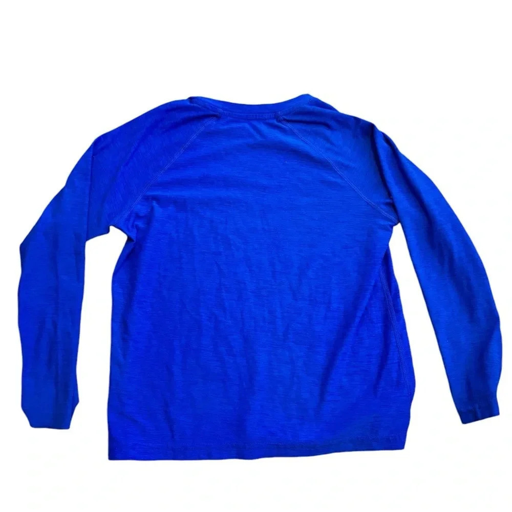 Old Navy Royal Blue Long Sleeve Athletic Thermal Under Shirt Size Small 6/7 - Picture 2 of 4